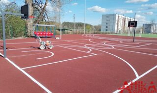 Разметка спортивной площадки в Санкт-Петербурге